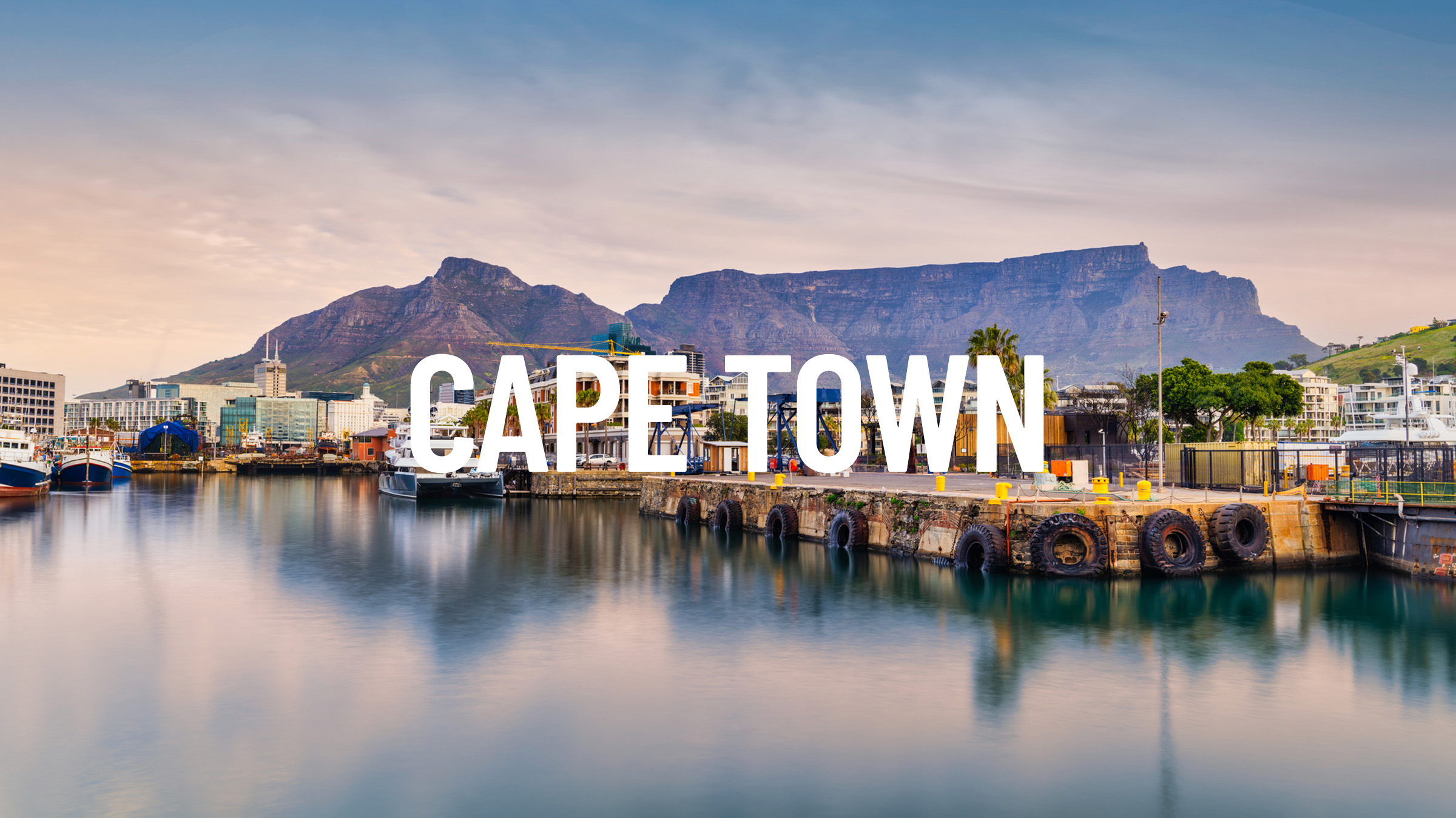 Cape Town waterfront and Table Mountain